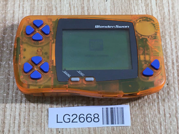 LG2668 Plz Read Item Condi Wonder Swan Digimon Orange Bandai Console Japan