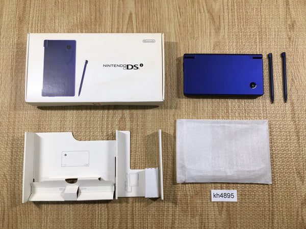 KH4895 Tested Working - Nintendo DSi DS Metallic Blue BOXED Console Japan