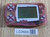 LG2669 With Defects - Wonder Swan Skeleton Pink Bandai Console Japan