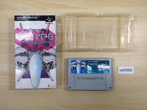 ue5982 R Type 3 The Third Lightning BOXED SNES Super Famicom