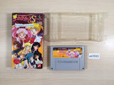 Sailor Moon S Shuyaku Soudatsusen BOXED SNES Super Famicom Japan - UE3593