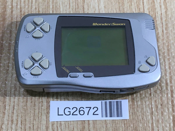 LG2672 Plz Read Item Condi Wonder Swan Silver Metallic Bandai Console Japan