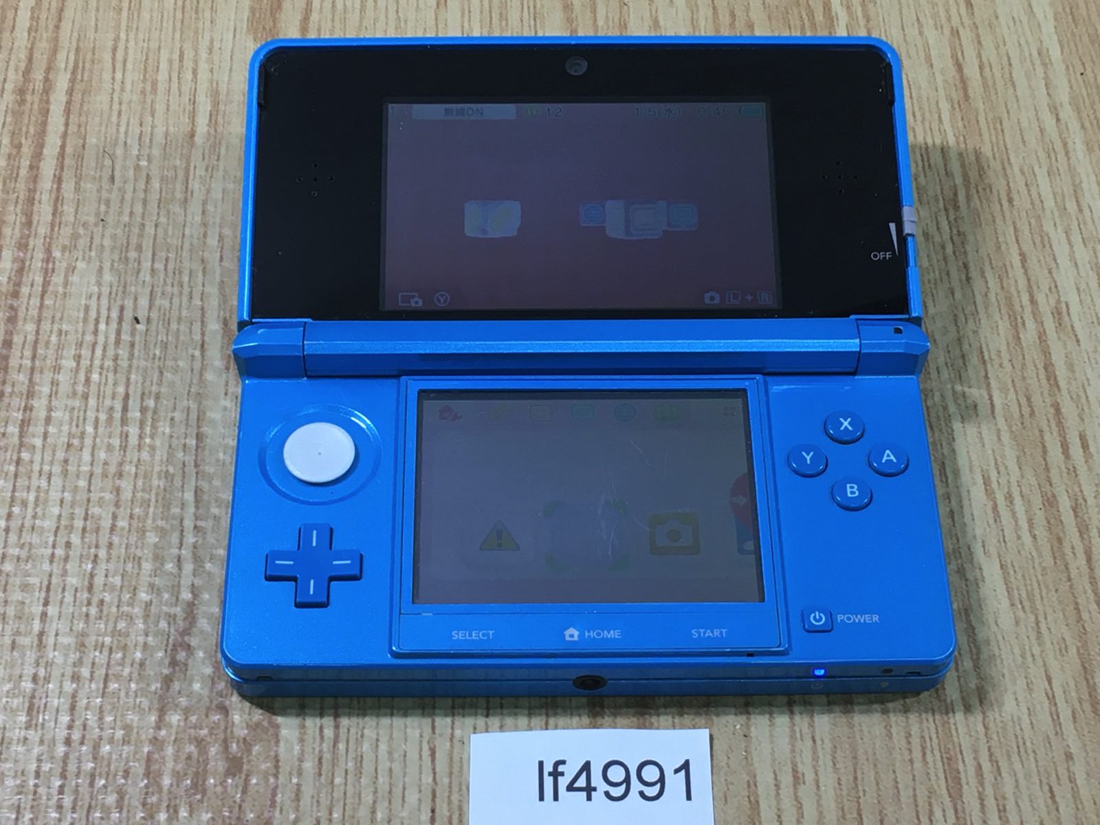 LF4991 Plz Read Item Condi Nintendo 3DS Light Blue Console