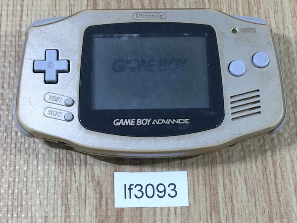 lf3093 Plz Read Item Condi GameBoy Advance Gold Game Boy Console Japan