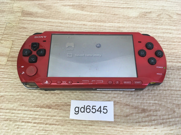 gd6545 Plz Read Item Condi PSP-3000 RED & BLACK SONY PSP Console Japan