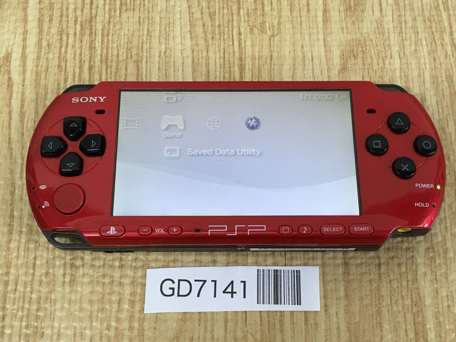 GD7141 Plz Read Item Condi PSP-3000 RED & BLACK SONY PSP