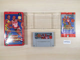 Super Dunk Shot Basketball BOXED SNES Super Famicom Japan - UE4303