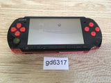 gd6317 Plz Read Item Condi PSP-3000 BLACK & RED SONY PSP Console Japan