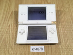 kh4678 Plz Read Item Condi Nintendo DS Lite Crystal White Console Japan