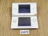 kh4678 Plz Read Item Condi Nintendo DS Lite Crystal White Console Japan