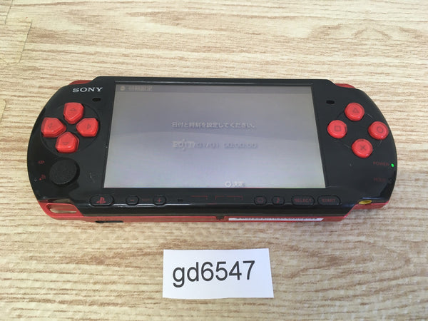 gd6547 Plz Read Item Condi PSP-3000 BLACK & RED SONY PSP Console Japan