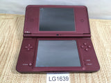 LG1639 Not Working - Nintendo DSi LL XL DS Wine Red Console Japan