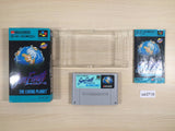 Sim Earth The Living Planet BOXED SNES Super Famicom Japan - UE3718