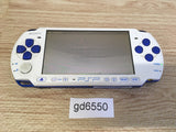 gd6550 Plz Read Item Condi PSP-3000 WHITE & BLUE SONY PSP Console Japan