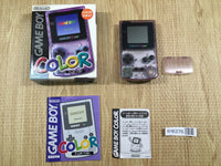 KH6376 GameBoy Color Clear Purple BOXED Game Boy Console Japan