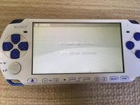 gd6550 Plz Read Item Condi PSP-3000 WHITE & BLUE SONY PSP Console Japan