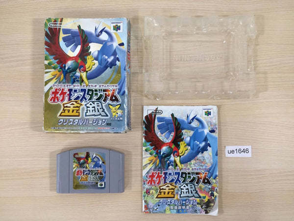 ue1646 Pokemon Stadium Gold Silver Crystal BOXED N64 Nintendo 64 Japan