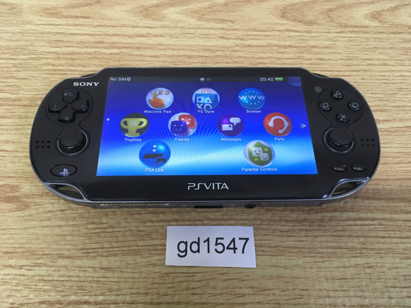 gd1547 PS Vita PCH-1000 CRYSTAL BLACK SONY PSP Console Japan