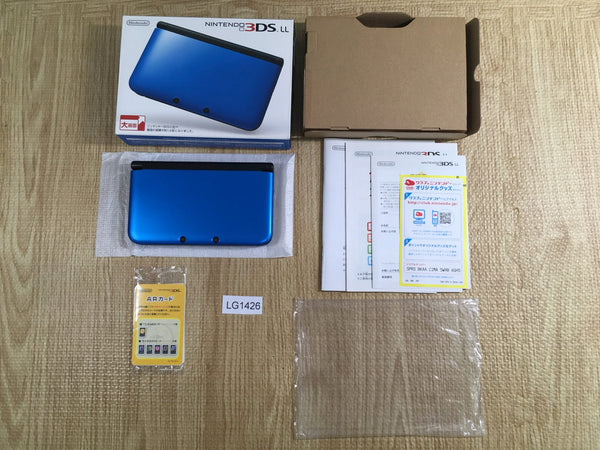 LG1426 Tested Working - Nintendo 3DS LL XL 3DS Blue Black BOXED Console Japan