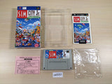 SimCity Jr. SimTown BOXED SNES Super Famicom Japan - UE5051