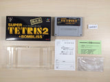 Super Tetris 2 + Bombliss Limited BOXED SNES Super Famicom Japan - UE4091