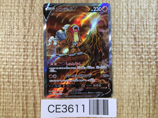 CE3611 Entei V SAR s12a 213/172 Pokemon Card TCG Japan