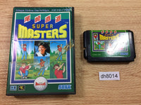 dh8014 Ozaki Naomichi no Super Masters BOXED Mega Drive Genesis Japan
