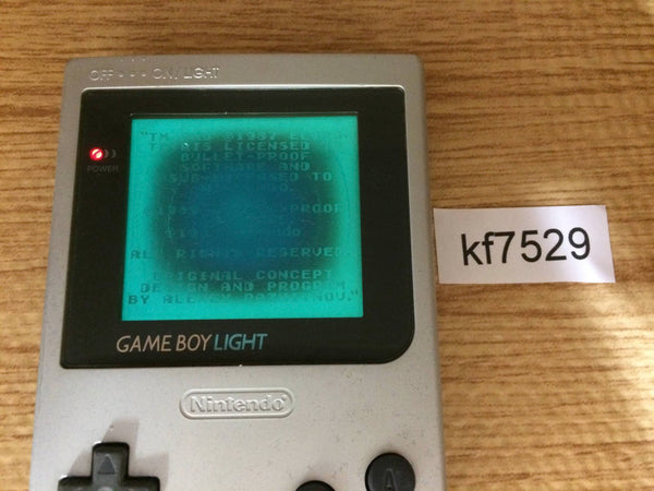 kf7529 Plz Read Item Condi GameBoy Light Silver Game Boy Console Japan