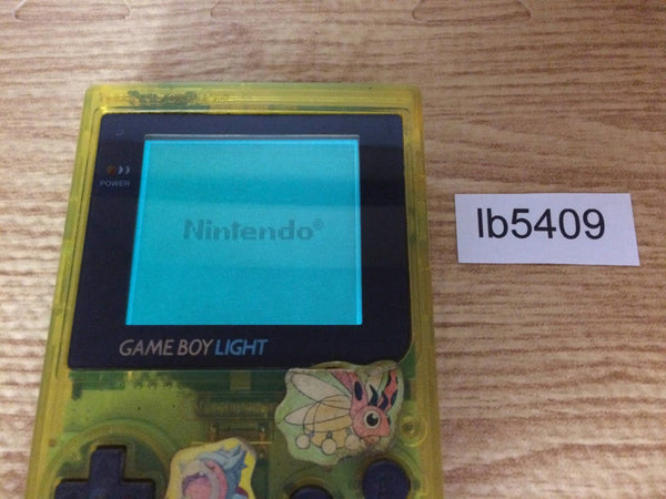 LB5409 Plz Read Item Condi GameBoy Light Limited Clear Yellow Console Japan
