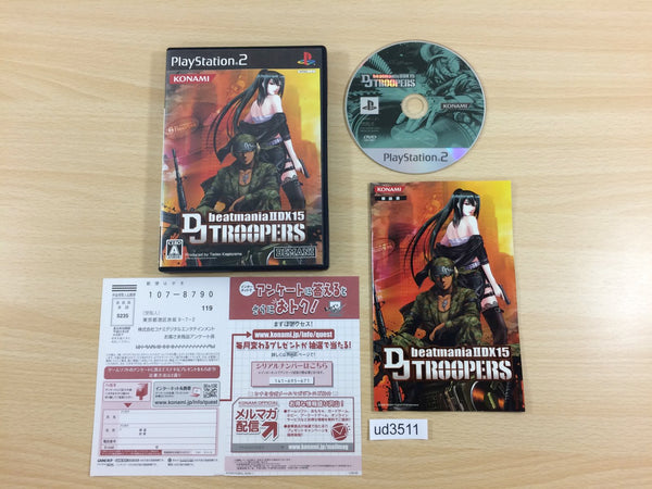 UD3511 beatmania II DX 15 DJ TROOPERS PS2 Japan