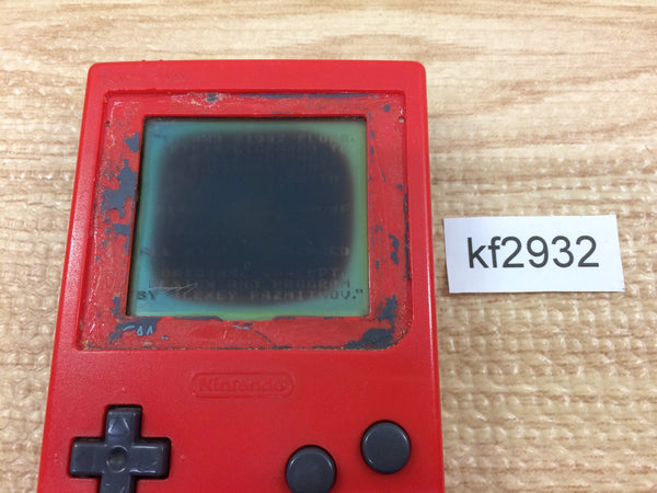 kf2932 Plz Read Item Condi GameBoy Pocket Red Game Boy Console Japan