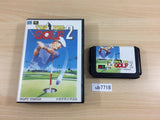 UB7718 Top Pro Golf 2 BOXED Mega Drive Genesis Japan