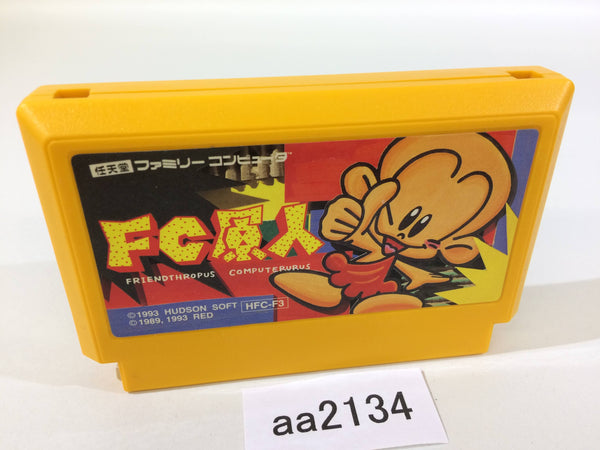 aa2134 FC Genjin Bonk's Adventure NES Famicom Japan