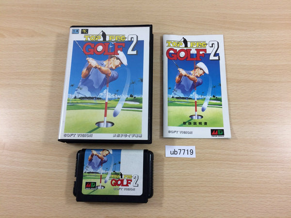 UB7719 Top Pro Golf 2 BOXED Mega Drive Genesis Japan