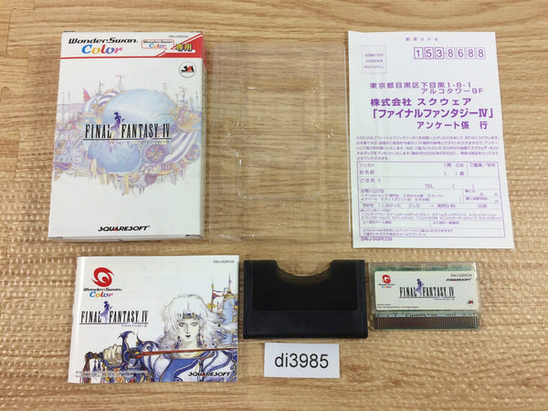 DI3985 Final Fantasy IV 4 BOXED Wonder Swan Bandai Japan