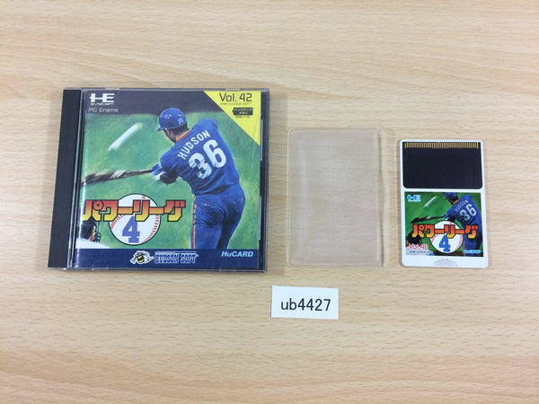 UB4427 Power League 4 BOXED PC Engine Japan