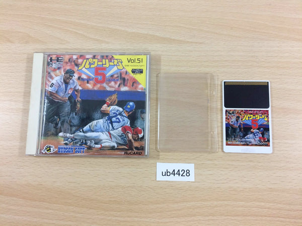 UB4428 Power League V BOXED PC Engine Japan