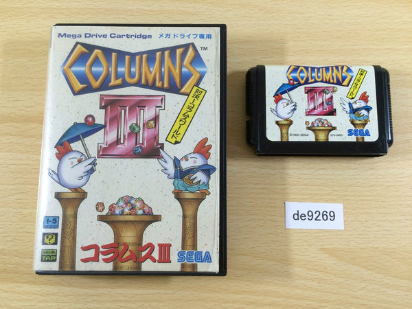 de9269 Columns III Taiketsu! Columns World BOXED Mega Drive Genesis Japan