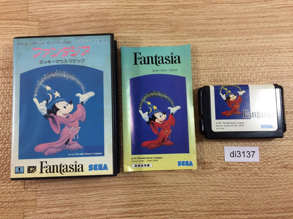 DI3137 Fantasia Mickey Mouse Magic BOXED Mega Drive Genesis Japan