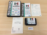 dg8515 J. League Pro Striker 2 BOXED Mega Drive Genesis Japan