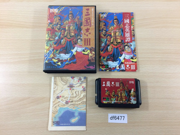 DF6477 Sangokushi III BOXED Mega Drive Genesis Japan