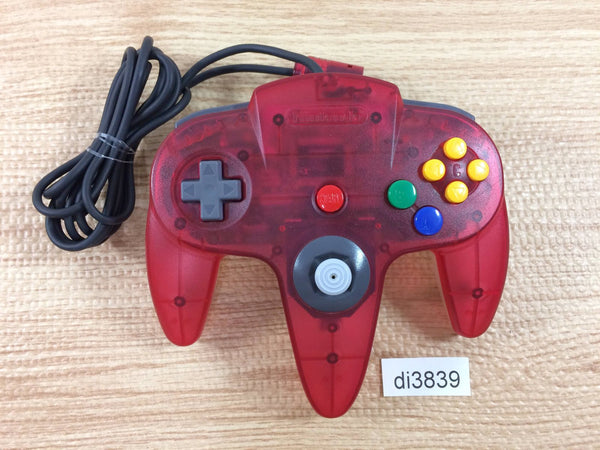 DI3839 Nintendo 64 Controller Clear Red N64 Japan