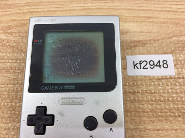 kf2948 Plz Read Item Condi GameBoy Pocket Silver Game Boy Console Japan