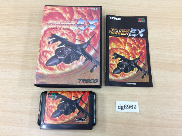 DG6969 Task Force Harrier EX BOXED Mega Drive Genesis Japan