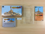 Koutetsu no Kishi 2 Sabaku no RommelShougun BOXED SNES SuperFamicom - UC3945