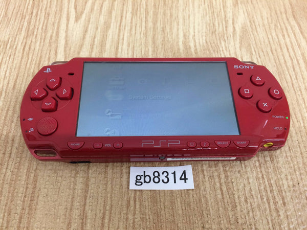 gb8314 Plz Read Item Cond PSP-2000 DEEP RED SONY PSP Console