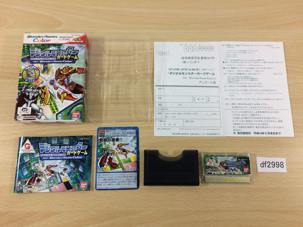 DF2998 Digital Monster Card Game BOXED Wonder Swan Bandai Japan