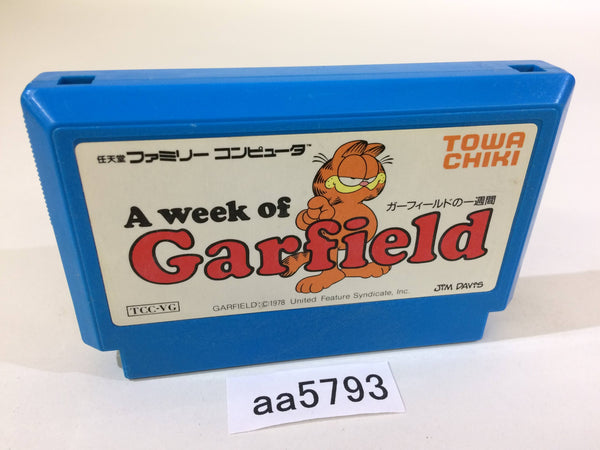 aa5793 A Week of Garfield NES Famicom Japan