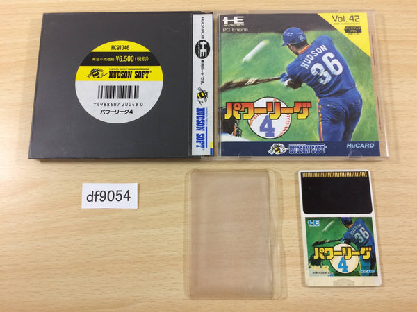 DF9054 Power League 4 BOXED PC Engine Japan
