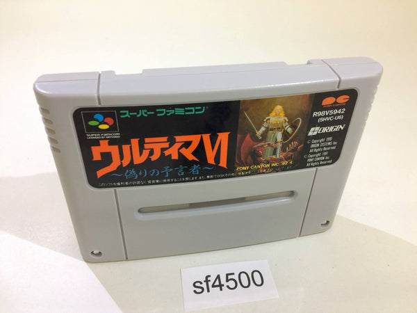 sf4500 Ultima VI 6 Itsuwari no Yogensha SNES Super Famicom Japan